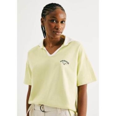 Imagem de Camisa Polo Feminina Oversized Em Malha Binada-Feminino