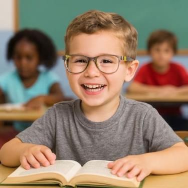 Imagem de Armação óculos de grau infantil flexível 2-5 anos mikro, Unissex