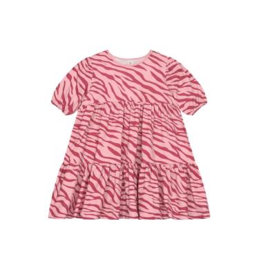 Imagem de Vestido infantil menina animal print em cotton Brandili