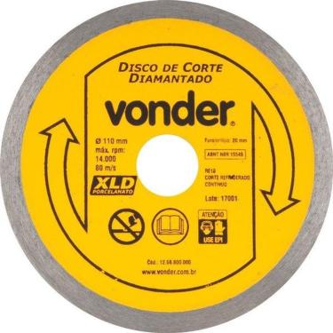 Imagem de Disco De Corte Diamantado Para Porcelanato Xld Contínuo 110mm - Vonder