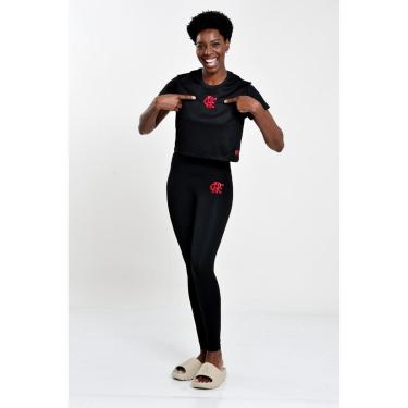 Imagem de CROPPED FLAMENGO SOCCER PRETO COIMBRA-Feminino