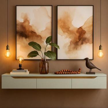 Imagem de Rack Suspenso Uno P/ Tvs Até 65 Polegadas 180cm 2 Portas Off White/Ced