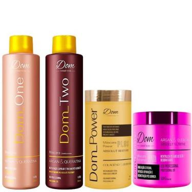 Imagem de Progressiva Dom Cosméticos One Two Professional 2 Mascaras - Dom Cosme