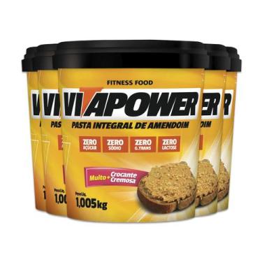 Imagem de Kit 5 Pasta de Amendoim Vitapower Integral Crocante 1Kg - Vitafor