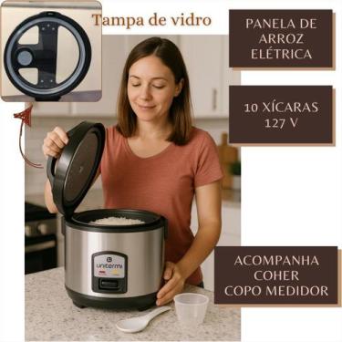 Imagem de Panela De Arroz Eletrica 10 Xicaras 127v Automatica C Brinde - Gablon 