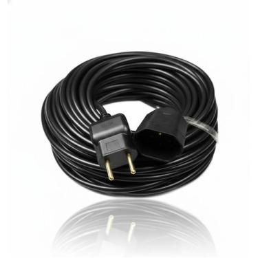 Imagem de Extensão Eletrica Cabo Pp 2 X 1.5 Mm - Pino Macho E Femea 2 Metros - A