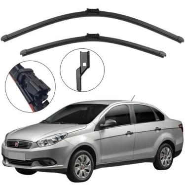 Imagem de Kit Palheta Dianteira Grand Siena 2012 a 2021 Limpador de Parabrisa de