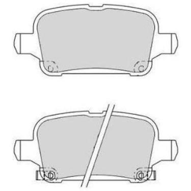 Imagem de Pastilha de Freio Traseiro Chevrolet Cruze 2016 a 2024 - TEC PADS