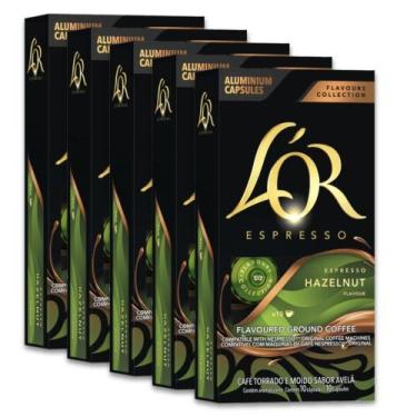 Imagem de 50 Cápsulas Café Nespresso Espresso Hazelnut L'or - 11882