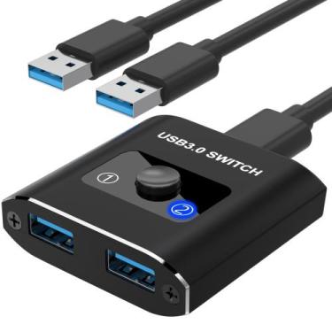 Imagem de Interruptor USB Close USB 3.0 bidirecional 2 computadores 1 USB - Clos