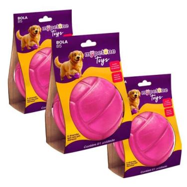 Imagem de Combo 3 Bola Lisa TR 85 Mypetone - Rosa