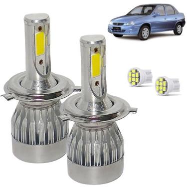 Imagem de Kit Super Led Corsa Classic 2000 01 02 03 04 2005 Farol Alto e Baixo H