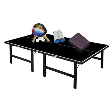 Imagem de MESA PING PONG PRETA MDP 15mm 1010 KLOPF + Kit 5055 + Rede Retrátil + Capa