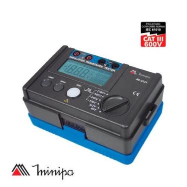Imagem de Megometro profissional digital catiii 600v minipa mi-2552