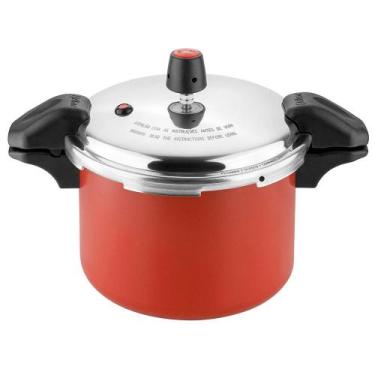 Imagem de Panela de Pressão Fechamento Externo com Alça - Eirilar, Vermelho, 4,5