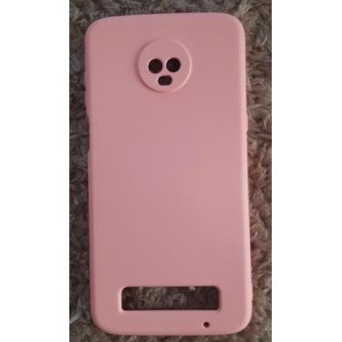 Imagem de Capa Capinha Case Motorola Moto Z3 Play Silicone Aveludada Protege Câm