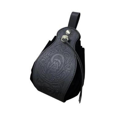 Imagem de Bolsa De Couro Vintage Para Adultos Com Cordão, Acessório De Fantasia 