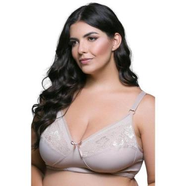 Imagem de Sutiã com Renda Bruvi 1570 Plus Size - BR Lingerie, Chocolate, 46