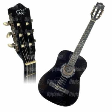 Imagem de Violão Acústico Preto Nylon Mxt 38 Polegadas Com Tensor