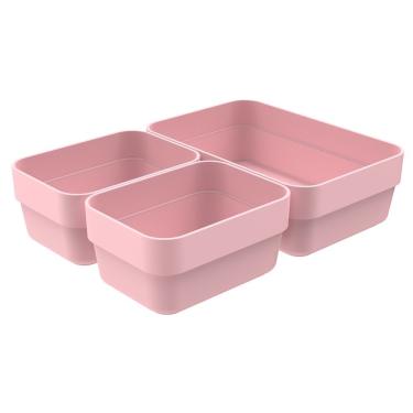 Imagem de Porta Trecos Desembrulha Sweet Office com Material Resistente para Organizar Escritório Tamanhos P e m Transparente