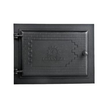 Imagem de Porta Forno Ferro Fundido Império Grill g 31,5x46cm com 4 Dentes para Chumbamento Libaneza