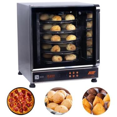 Imagem de Forno Elétrico Giratório 69 Litros Maxx FGED 5 Assadeiras 35 cm Titã, 