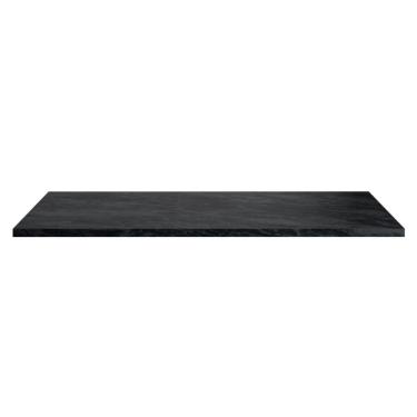 Imagem de Tampo para Balcão Etna Lacca Onix 17511 1 Porta 1 Prateleira MDP 120cm Preto Poliman Móveis