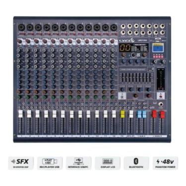 Imagem de Mesa de Som com 16 Entradas 4 Aux 2 Saida Sub Lyco LMS1604