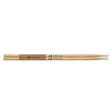 Imagem de Baqueta 7A LA7AN Ponta Nylon Hickory Madeira Natural Promark
