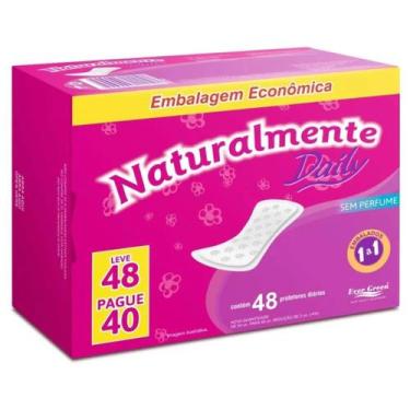 Imagem de Absorvente Naturalmente Daily Protetor Diário 48 Unidades