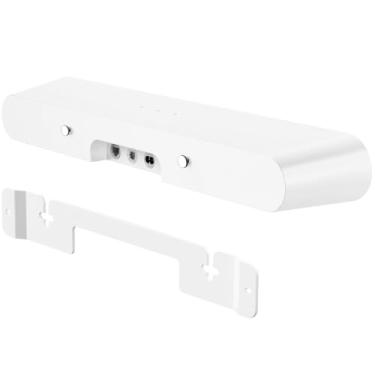 Imagem de Soundbar Wall Mount for Sonos Ray, Hidden Low-Profile Floating Bracket, For Sonos Ray Mount Above or Below TV, Custom Heavy-Duty Steel Support, Easy Installation, Mounting Hardware Included, White