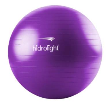Imagem de Bola Suiça Hidrolight 65cm Roxa Para Pilates Exercícios