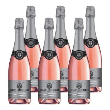 Imagem de Kit 6 Espumantes Beau Rocher Brut Rosé França 750ml