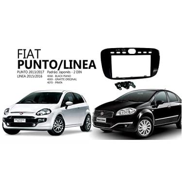 Imagem de Moldura Fiamon 2 Din 7" Fiat Punto 13/17 - Fiat Linea 15/16 - Preto Fosco