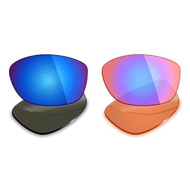 Imagem de 2 pares de lentes polarizadas de substituição da Mryok para óculos de sol Oakley Pit Bull – Opções