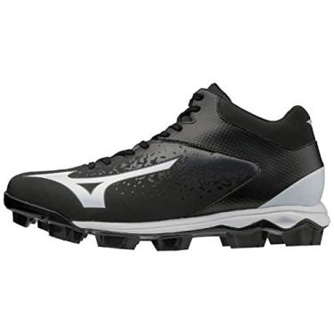 Imagem de Mizuno 320585.9000.3.0500 Select Nine TPU chuteira de beisebol moldada média preta-branca (9000) 5 (0500)