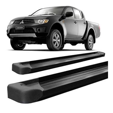 Imagem de Estribo L-200 TRITON Plataforma de Alumínio Preto C/Dupla