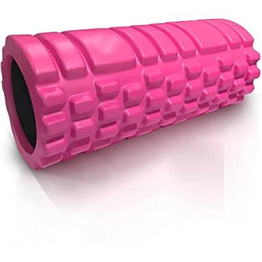 Imagem de Rolo de espuma – Massageador de tecidos profundos de densidade média para massagem muscular e liberação de ponto de gatilho miofascial (rosa)