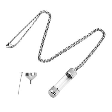 Imagem de Newmind Colar memorial de urna, joia de cremação selada para cinzas casamentos banquetes marido