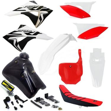 Imagem de Kit Plástico Number X cell Crf 230 07... Tanque 7 Litros Torneira Gp