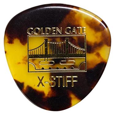 Imagem de Golden Gate Palheta plana MP-12 Deluxe estilo tartaruga - Triângulo arredondado - dúzia