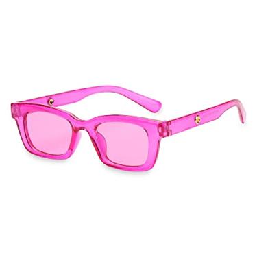 Imagem de 1 peça óculos de sol retangular moda vintage uv400 moldura de proteção retro óculos de sol senhoras streetwear óculos de motorista óculos de proteção, c11, china