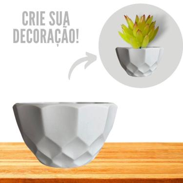 Imagem de Vaso Decorativo Cachepot Geométrico Pequeno (Sem Plantas)