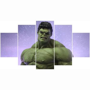 Imagem de Quadro Mosaico Decorativo Hulk Heróis Infantil Quarto Adolecente  115X