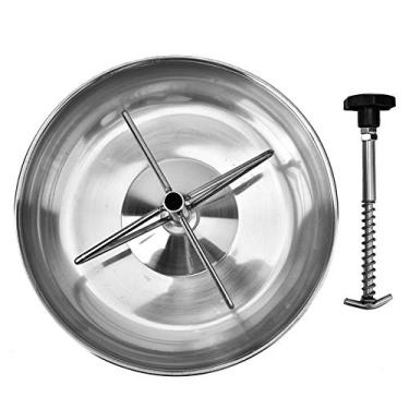 Imagem de Tigela de alimenta??o para leit?es Cocho de alimenta??o para leit?es de a?o inoxid¨¢vel Bandeja de comida de porco Tigela de forragem para gado para alimenta??o de leit?o