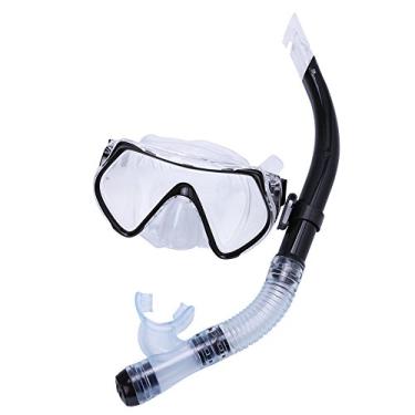 Imagem de Máscara de mergulho Zyyini, fácil de respirar e secar, antiembaçamento e antiembaçamento com snorkel para mergulho, para adultos e crianças, 4#