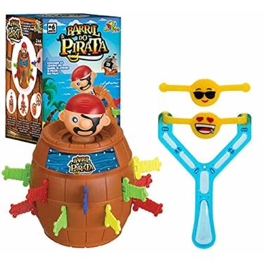 Imagem de jogo Pula pirata barril pirata 16 espadas e estilingue smile