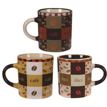 Imagem de Jogo Mini Caneca Cerâmica Pilão 110ml 3 Unidades - Yazi