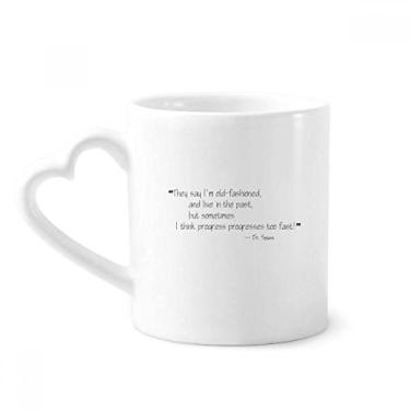 Imagem de Progress Progresses Too Fast Citotes Caneca Café Cerâmica Copos Copo de Coração de Vidro