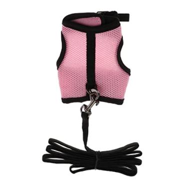 Imagem de Serenable Conjunto de coleira para gatos para corrida e caminhada, rosa, P